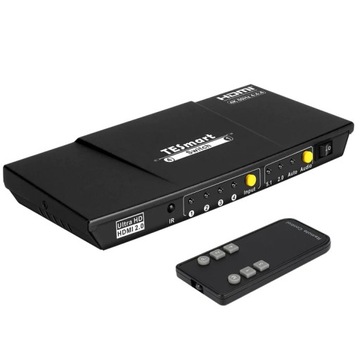 4x 1 przełącznik HDMI 4K switch 60Hz HDCP HDTV