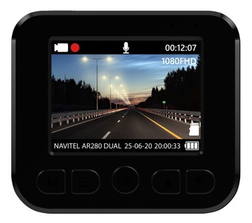Wideorejestrator Navitel AR280 Dual + tylna kamera