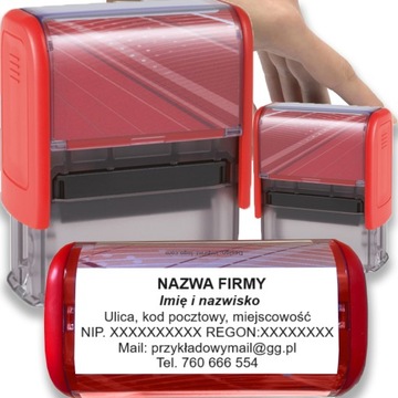 PIECZĄTKA TRODAT 8913 DO 8 LINII FIRMOWA IMIENNA BIUROWA PROJEKT + GUMKA