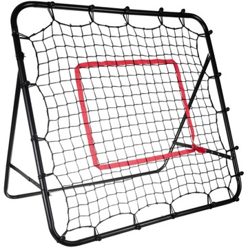 TRENAŻER REBOUNDER RAMA TRENINGOWA BRAMKA PIŁKARSKA SIATKA 120x120 CELOWNIK