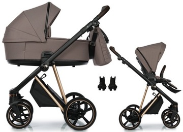 WÓZEK ROAN IVI ADAPTERY TORBA FOLIA 2W1 COCOA RG