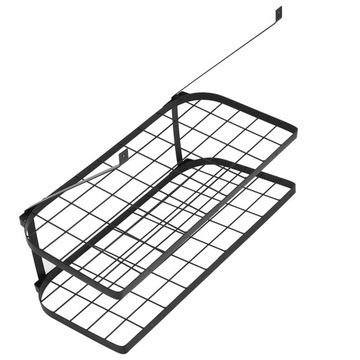 Двухслойная кухонная стойка из кованого железа, настенная, стеллаж для хранения органических горшков