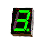 ART 1 Cyfra 0,39cala=10mm Pure Green WA (03912BPG)
