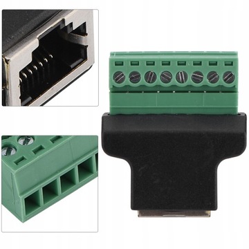 РАЗЪЕМ RJ45 НА 8 КОНТАКТОВ С ВИНТОВЫМ КЛЕММОМ