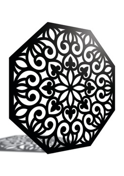 MANDALA AŻUROWA OBRAZ DEKORACJA OZDOBA DO POKOJU 36x36 CM