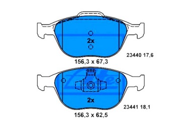Тормозные колодки передний для FORD FIESTA/FOCUS/TOURNE