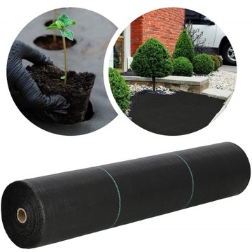 КОВРИК ПРОТИВОРОРЯЧНИК АГРО ТКАНЬ НЕТКАНАЯ ПРОЧНАЯ ТОЛЩИНА ЧЕРНАЯ 1,1х50 м УФ