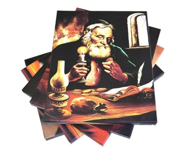 ПОРТРЕТ ЕВРЕЯ С ДЕНЬГАМИ ЕВРЕЙ ДЛЯ СЧАСТЬЯ КАРТИНА