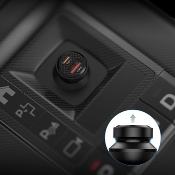 2-ПОРТОВОЕ АВТОМОБИЛЬНОЕ ЗАРЯДНОЕ УСТРОЙСТВО FAST USB TYPE-C