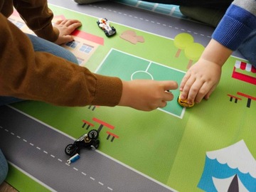 MATA PODŁOGOWA MIASTECZKO, DROGA, ulica tor dla dzieci plac zabaw 1x2m DUŻY