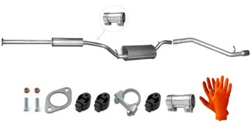 MAZDA 3 1.4 1.6 (2003-2014) TŁUMIK KOŃCOWY + RURA