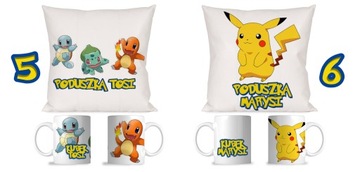 НАБОР ПОДУШЕК POKEMON PIKACHU + ПОДАРОК ​​НА ИМЕНИ РАЗЛИЧНЫЕ ДИЗАЙНЫ