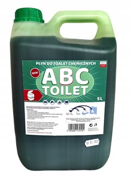 PŁYN KONCENTRAT DO TOALET TURYSTYCZNYCH ABC TOILET 5L GREEN
