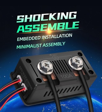 Панельный измеритель напряжения и тока, ваттметр, амперметр постоянного тока 300 В, до 300 А