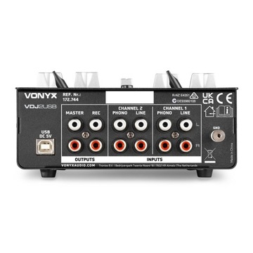 VDJ2USB Vonyx 3-канальный USB-микшер