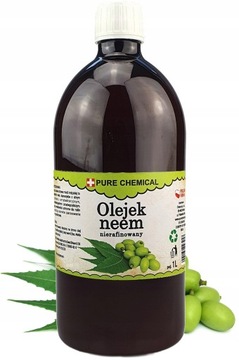 OLEJEK NEEM NIERAFINOWANY NATURALNY TŁOCZONY NA ZIMNO 1L