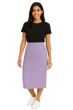 SPÓDNICA MIDI PILSOWANA Modna PLISOWANA SPÓDNICA kolory L/XL 779