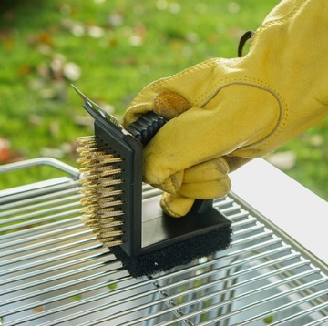 ЩЕТКА-СКРЕБОК 3В1 СО СКРЕБКОМ ДЛЯ ОЧИСТКИ ГРИЛЬНЫХ ВИНОГРАДОВ ОЧИСТИТЕЛЬ