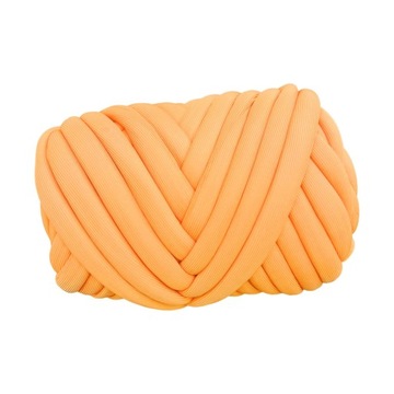 250 g gruboziarnistej przędzy Jumbo Rurowa przędza miękka, nadająca się do prania, pomarańczowa
