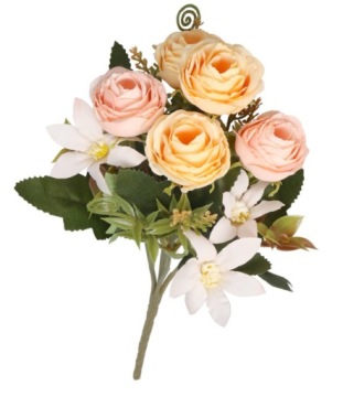 ИСКУССТВЕННЫЕ ЦВЕТЫ КАК ЖИВЫЕ РАСТЕНИЯ РОЗА БУКЕТ РОЗ