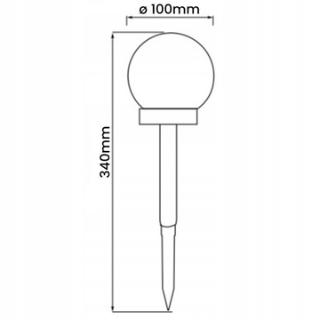 СВЕТОДИОДНАЯ САДОВАЯ ЛАМПА СОЛНЕЧНЫЙ ШАР Шипованный ДЫМЧАТЫЙ ШАР Декоративный ШИП