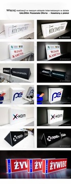 Светодиодный рекламный короб из оргстекла 75х50см