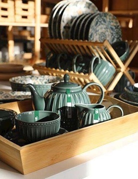 Dzbanek do herbaty ceramiczny 1,0l linia MOSAIQUE OLIVE