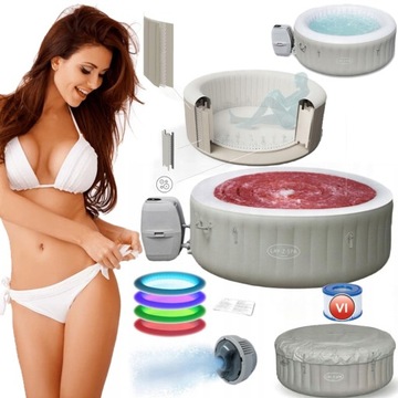JACUZZI OGRODOWE SPA BESTWAY 60007 LAY-Z TAHITI 4 OSOBOWE 180CM LED