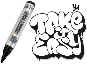 СИЛЬНЫЙ ПЕРМАНЕНТНЫЙ МАРКЕР, ФИЛЬТР, КРУГЛЫЙ МАРКЕР, ЧЕРНЫЙ, ВОДОНЕПРОНИЦАЕМЫЙ