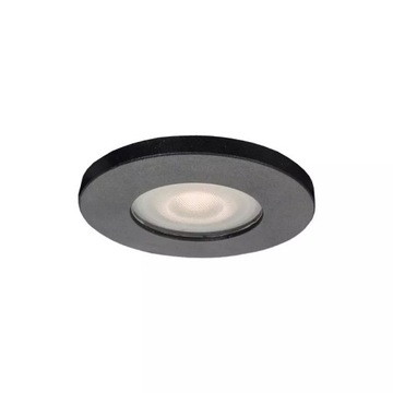 Lagos oczko podtynkowe okrągłe czarne IP65 LP-440/1RS BK
