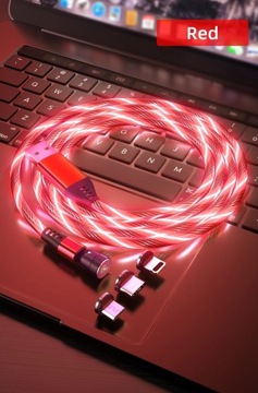 СВЕТЯЩИЙСЯ магнитный кабель длиной 200 СМ. 5-контактный SAM CABLE FAST