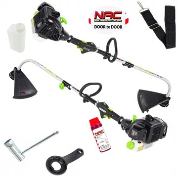 Kosa Spalinowa Podkaszarka NAC 1KM 25cm3 GŁOWICA ŻYŁKOWA 38cm +PAS + GRATIS