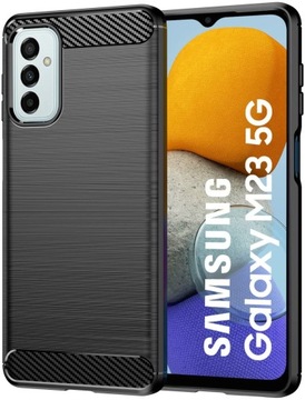 Etui PANCERNE KARBON do SAMSUNG GALAXY M23 + SZKŁO