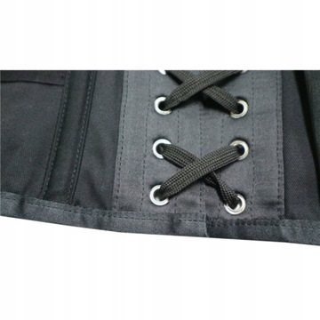 Wyszczuplający pas Gorset czarny wiązany UNDERBUST