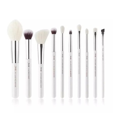 Jessup Zestaw 10 pędzli T243 White/Silver pędzle Jessup zestaw pędzli