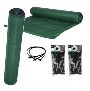 SIATKA CIENIUJĄCA 90% DZIANINA 2x50m UV +GRATIS