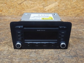 AUDI A3 8P LIFT 08-12 RADIOODTWARZACZ RADIO CD AUDI CHORUS KOD 8P0035152C