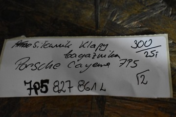 IDEÁLNÍ VZPĚRA/TLAKOVAČ KRYT KUFRU PORSCHE CAYENNE 7P5 1