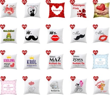 Подушка Подарок на День святого Валентина LOVE PATTERNS XXL