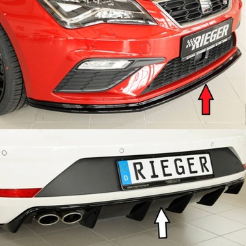 SPOJLER PŘEDNÍ + DOPLNĚNÍ ZADNÍ SEAT LEON FR CUPRA 17-