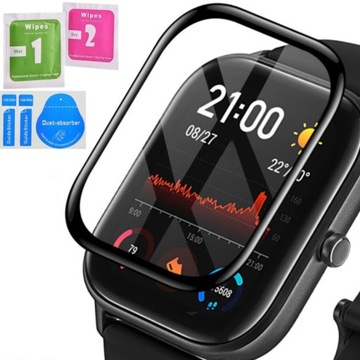 SZKŁO OCHRONNE HYBRYDOWE PMMA FULL COVER OSŁONKA DO AMAZFIT GTS 2 MINI