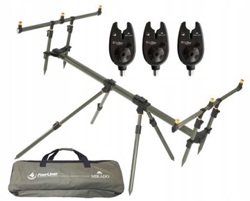 Rod pod MIKADO +3x Sygnalizatory +Pokrowiec