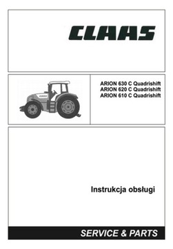 Claas ARION 610C, 620C, 630C - instrukcja obsł. PL