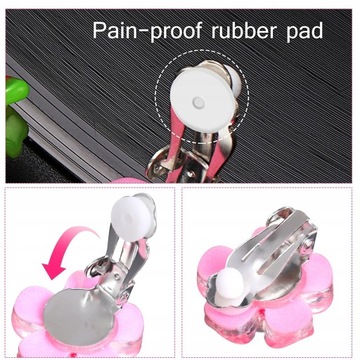 Серьги для девочек с клипсой, 6 пар