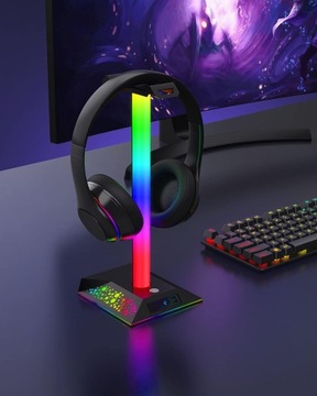 ПОДСТАВКА ДЛЯ ИГРОВЫХ НАУШНИКОВ С USB-СВЕТОДИОДОМ RGB