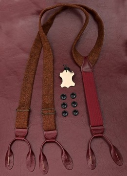 Подтяжки на пуговицах RED RUSTY WOOL HARRIS TWEED