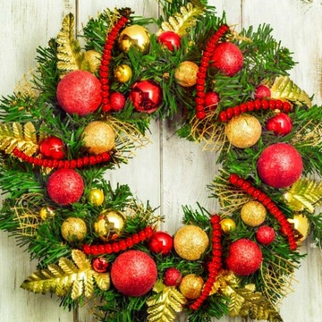 Рождественская елка Орнамент Деревянная бусина Рождественская гирлянда