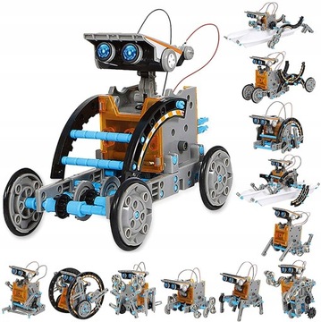 ROBOT SŁONECZNY 12 W 1 DIY SKŁADANIE ZABAWEK