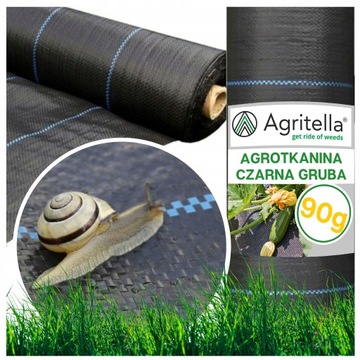 AGROTKANINA ANTYCHWASTOWA POD KAMIEŃ pod TRUSKAWKI ściółklująca 0,6x50m 90g