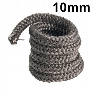 Sznur żaroodporny do szyby kominka fi = 10mm 800°C